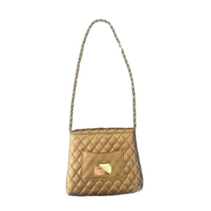 Lanzetti Italy Gold Chain Crossbody Purse